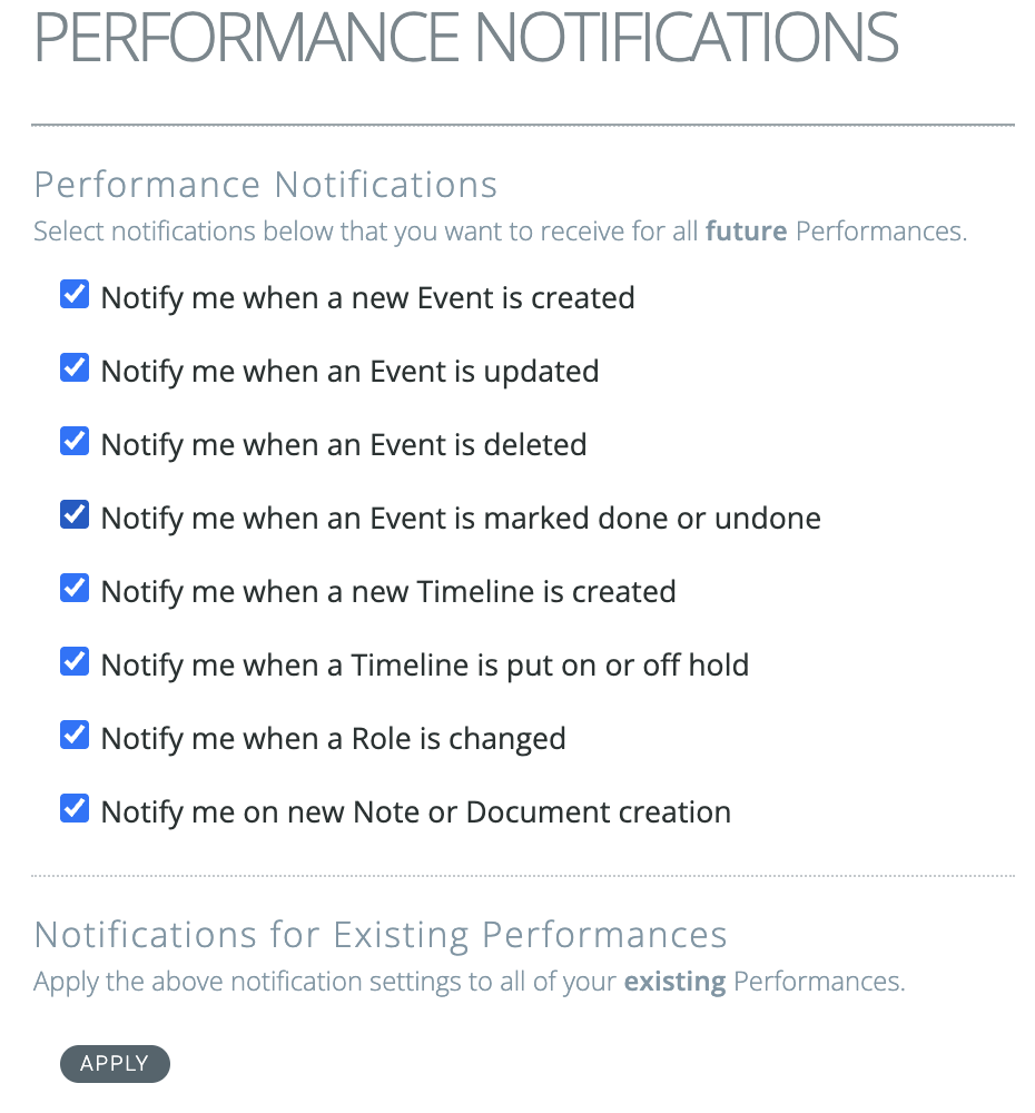 Performance Notifications foldout in Pod 5
